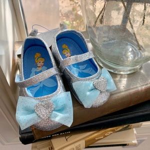 Disney baby Cinderella slippers shoes silver hallo